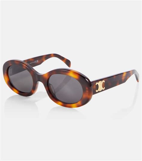 celine triomphe 01 oval sunglasses.